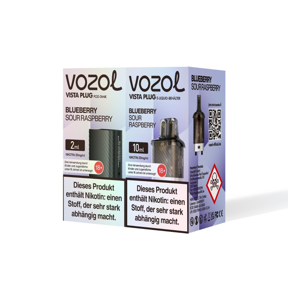 Vozol Vista Plug | Prefilled Pod | Blueberry Sour Raspberry