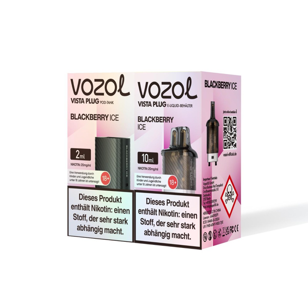 Vozol Vista Plug | Prefilled Pod | Blackberry Ice