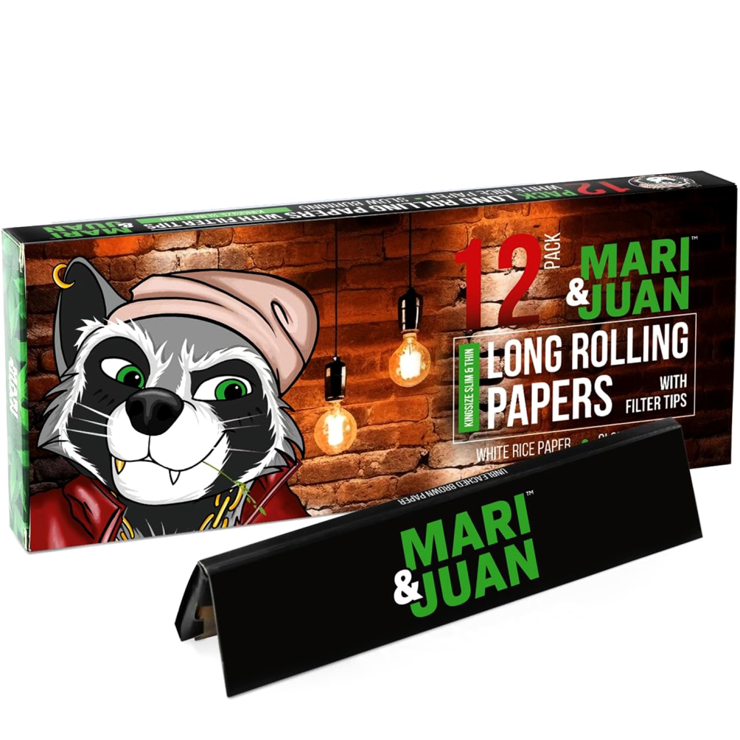 Mari & Juan Long Zigarettenpapier mit Filtertips