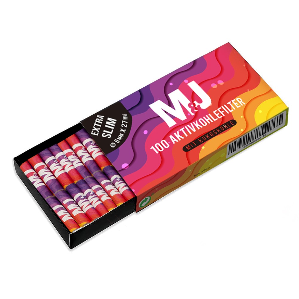 Mari & Juan 100 Aktivkohlefilter SLIM Size I 6 mm