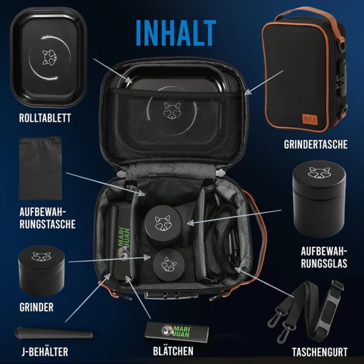 Mari & Juan Aufbewahrungstasche für Grinder und Zubehör mit Zahlenschloss Mari & Juan Aufbewahrungstasche für Grinder und Zubehör mit Zahlenschloss