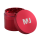 Mari & Juan Aluminium Grinder Rot (ca. ⌀ 50x43mm / 4-teilig)  + 32 Blättchen mit Tips 