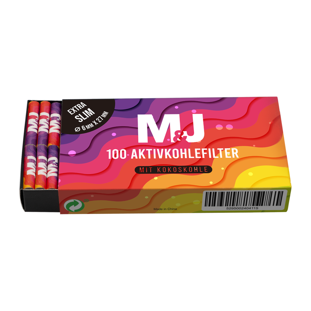 Mari & Juan 100 Aktivkohlefilter SLIM Size I 6 mm