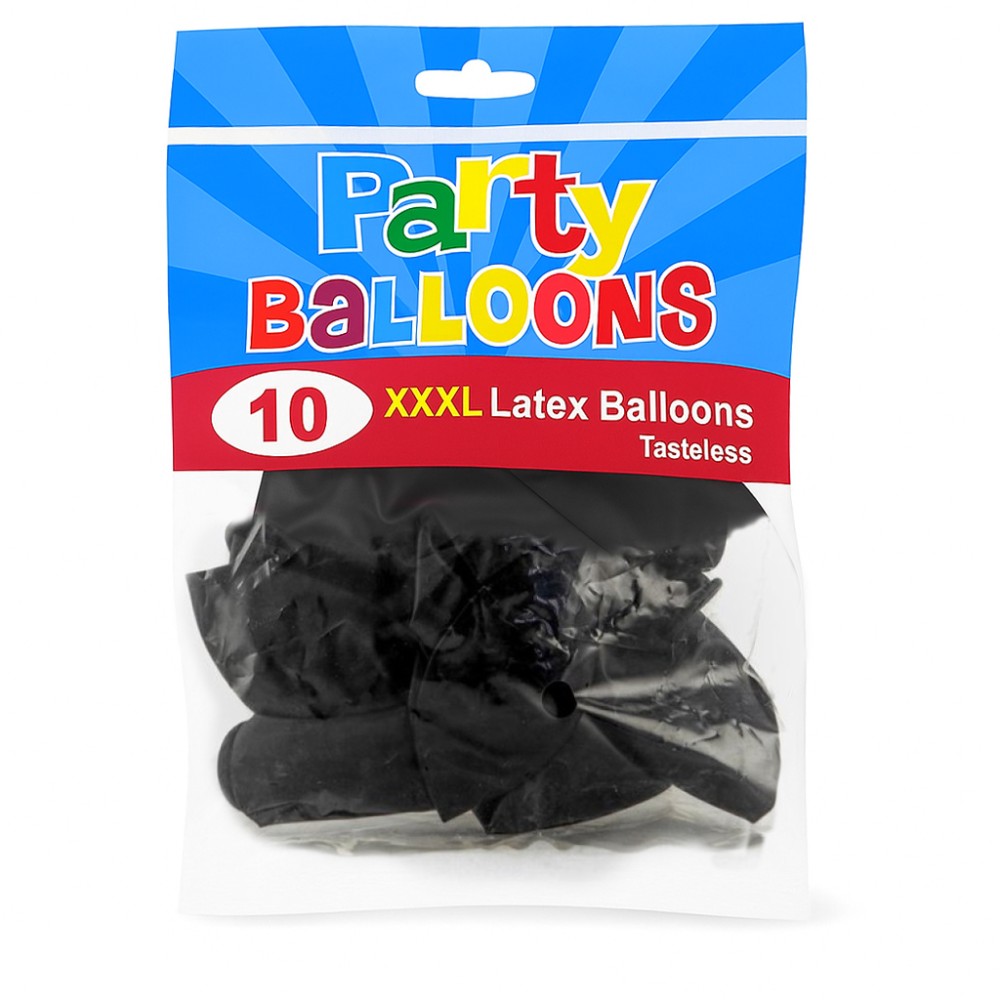 Party Balloons Schwarz,XXXL Latex  1ve=10 stück