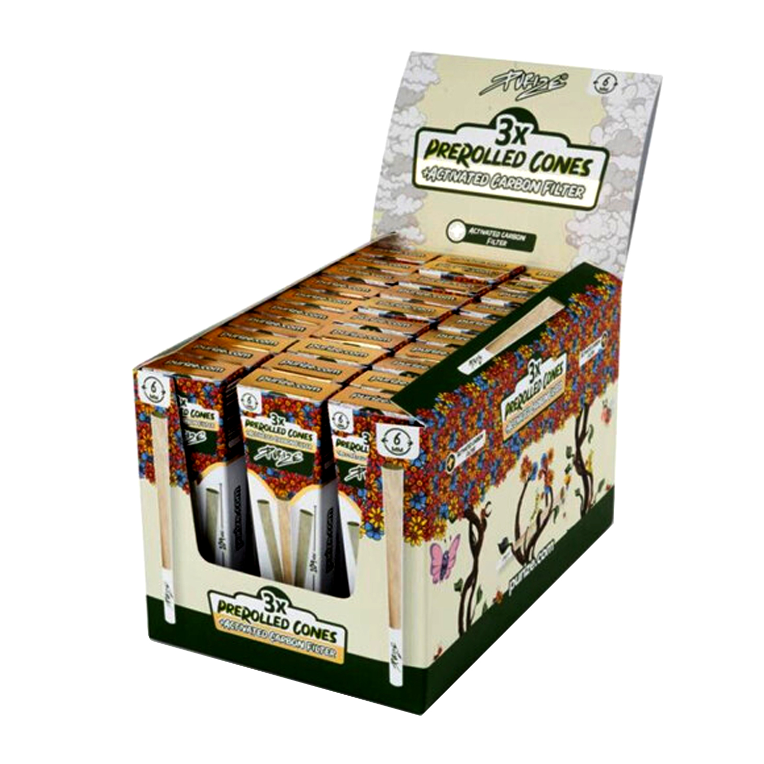 Purize Pre-Rolled Cones - Xtra Slim Size