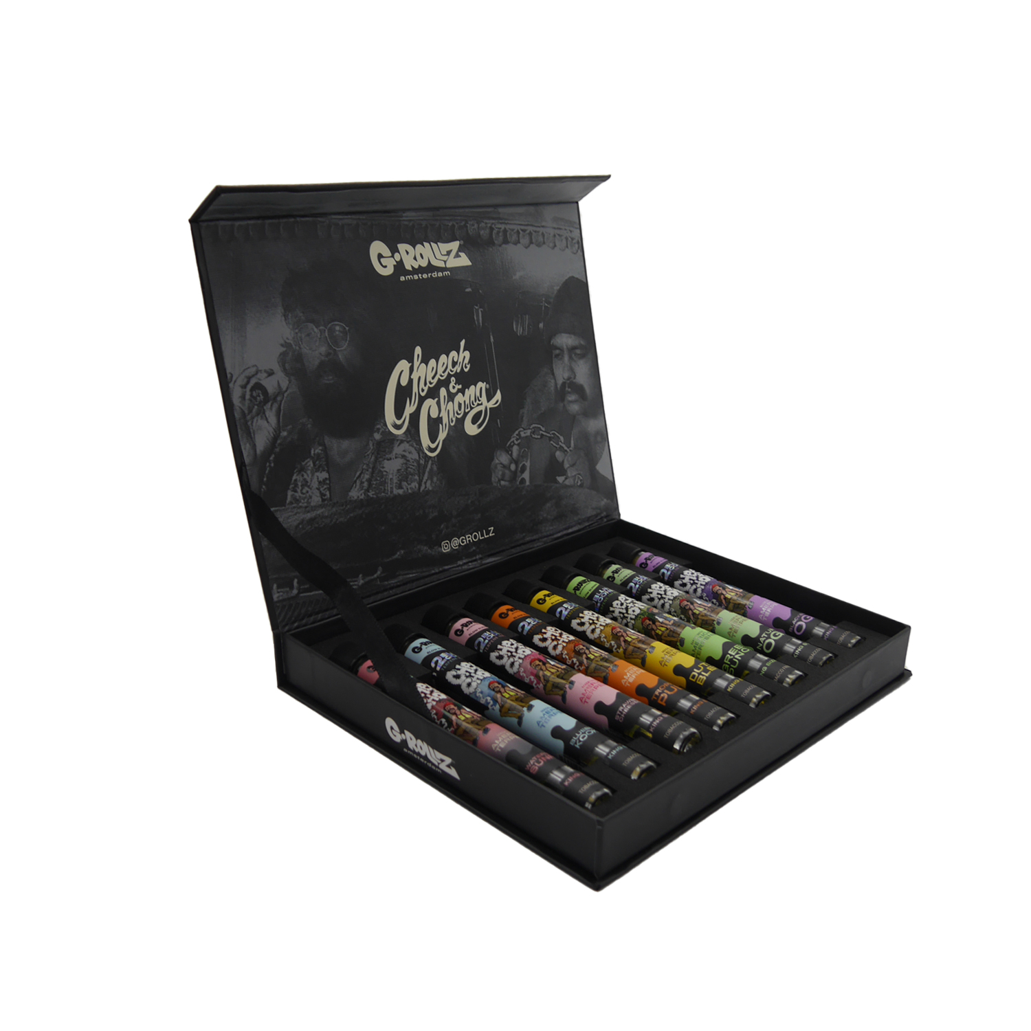 G-Rollz Cheech & Chong Geschenkbox – 9-Stück Premium-Smoking-Kit