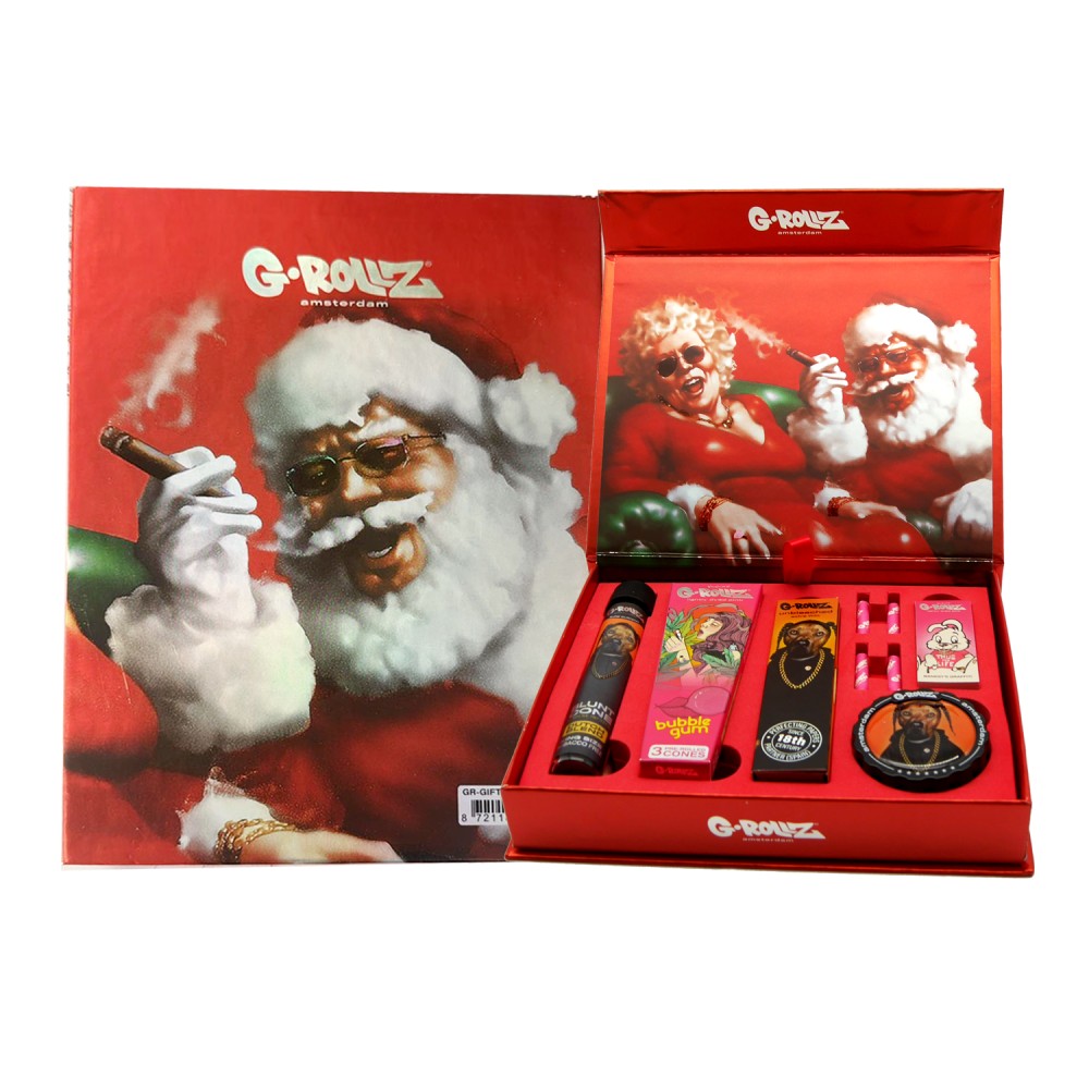 G-Rollz | XMAS Box, Grinder, Cons, Zigaretten Papier, Tips und Aktivekohle Filter