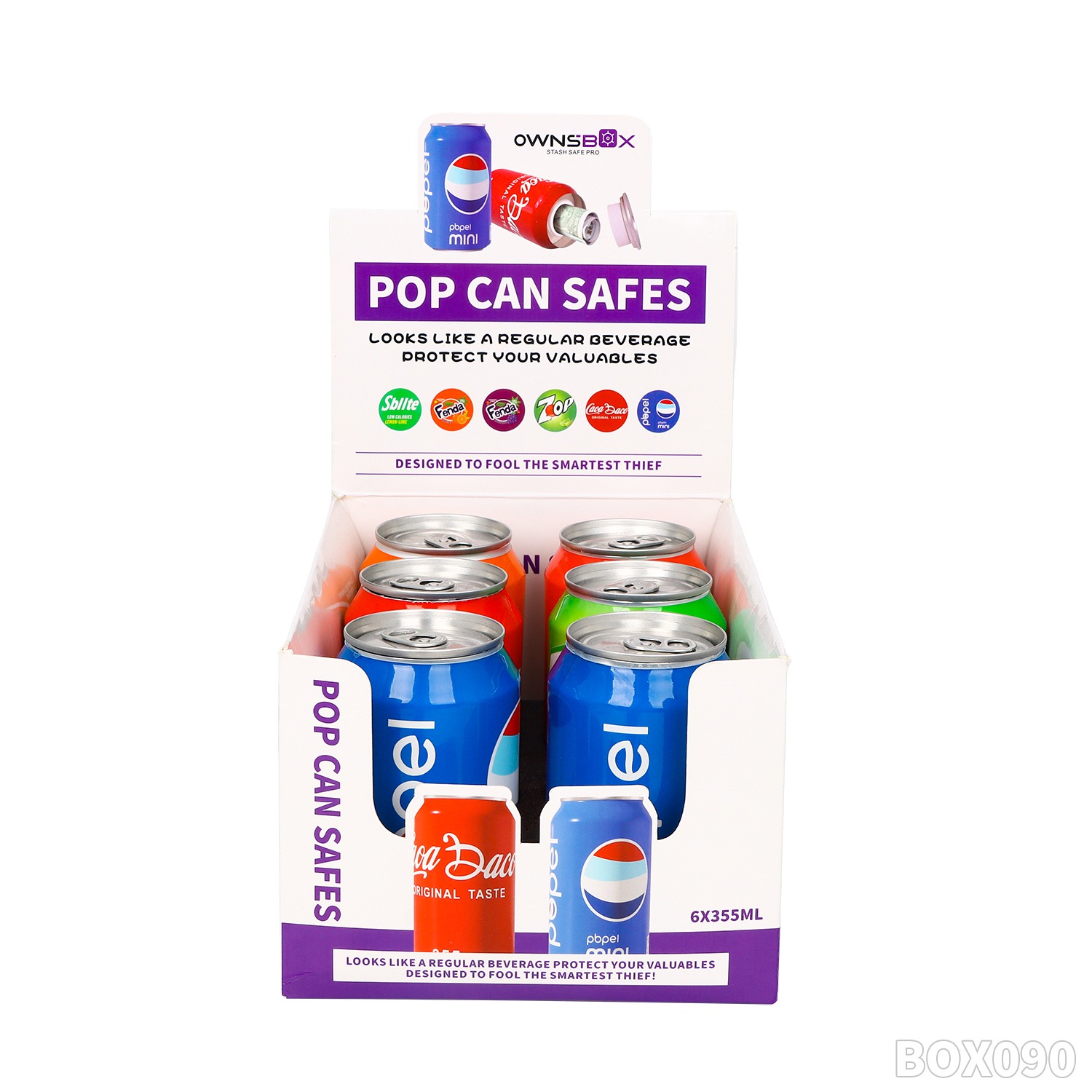 Storage Jar 'Pop Can Safes'  6-in-1 VE-12