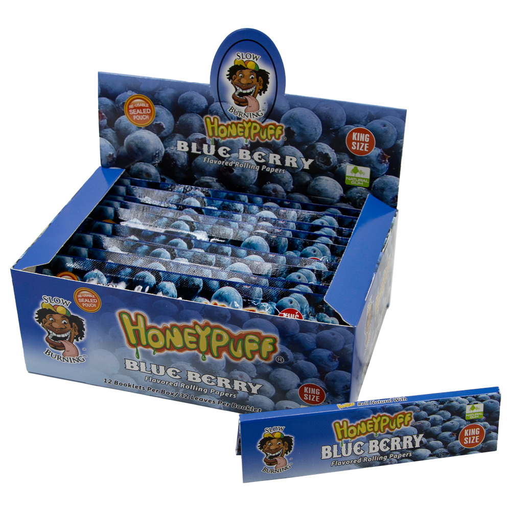 Honey Puff  Grape Flavored  King Size Rolling Papers