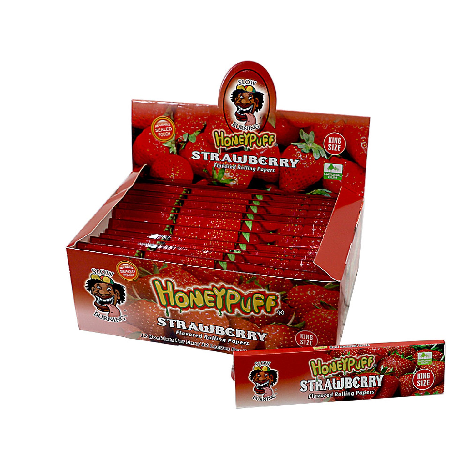 Honey Puff  Watermelon Flavored  King Size Rolling Papers