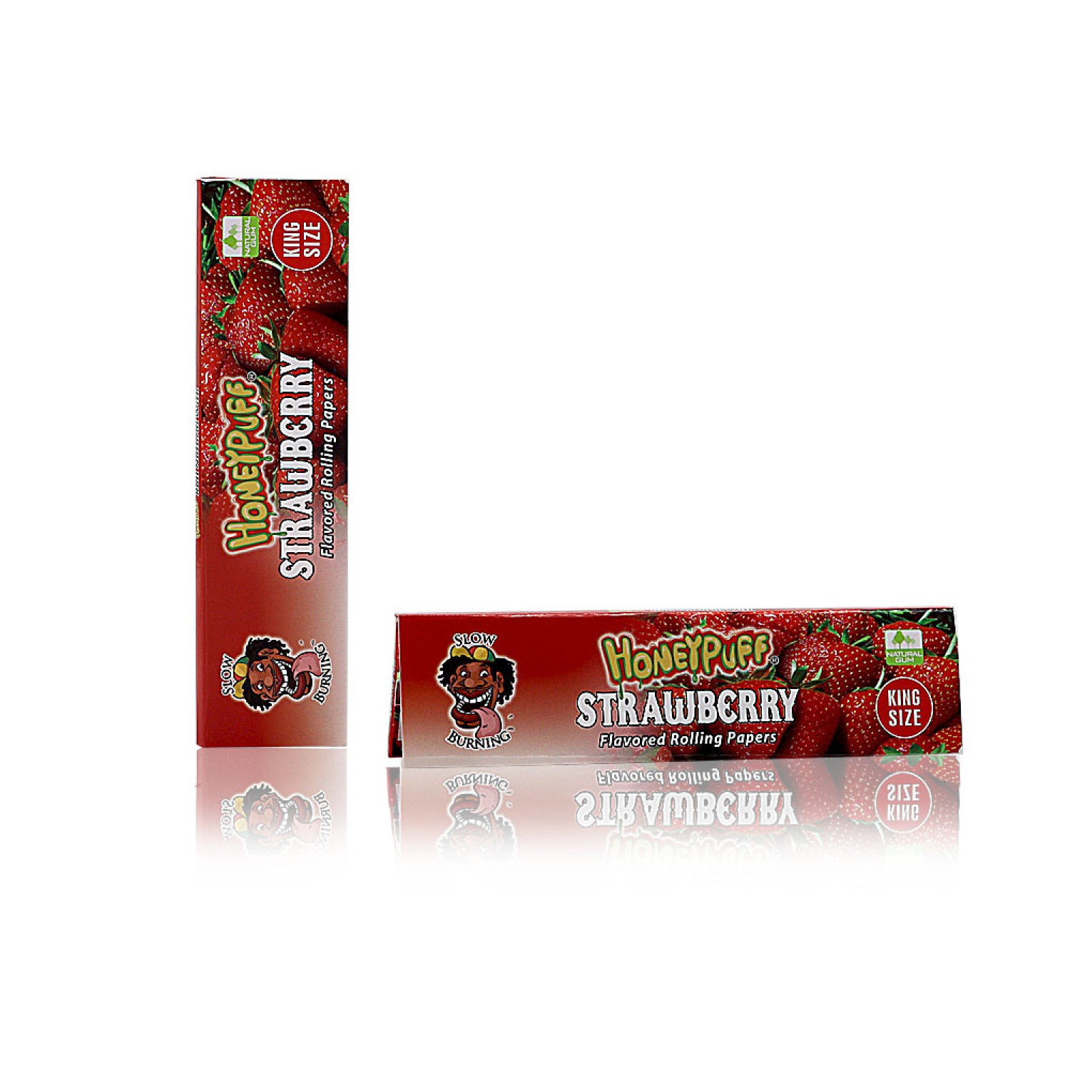 Honey Puff  Strawberry Flavored  King Size Rolling Papers