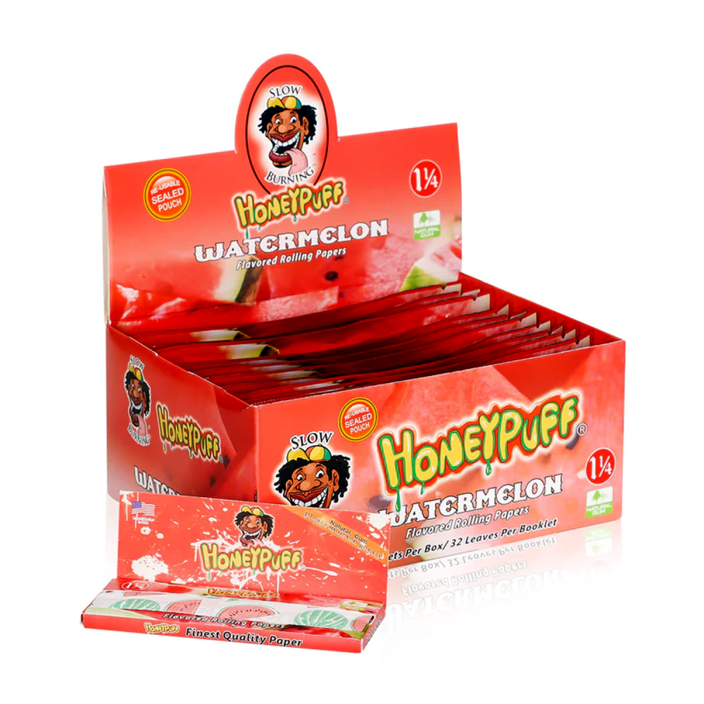 Honey Puff  Watermelon Flavored  King Size Rolling Papers Honey Puff  Watermelon Flavored  King Size Rolling Papers