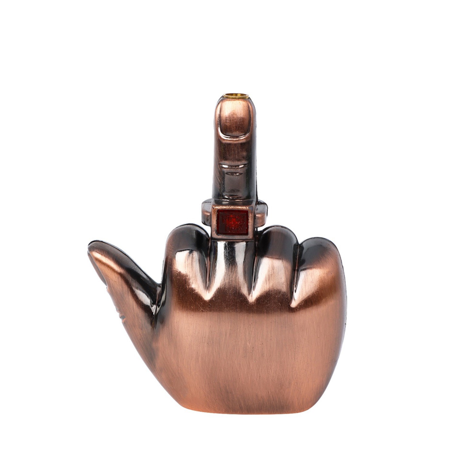 FZG Nachfüllbar, Stinkefinger-Form, Silber & Kupfer sortiert