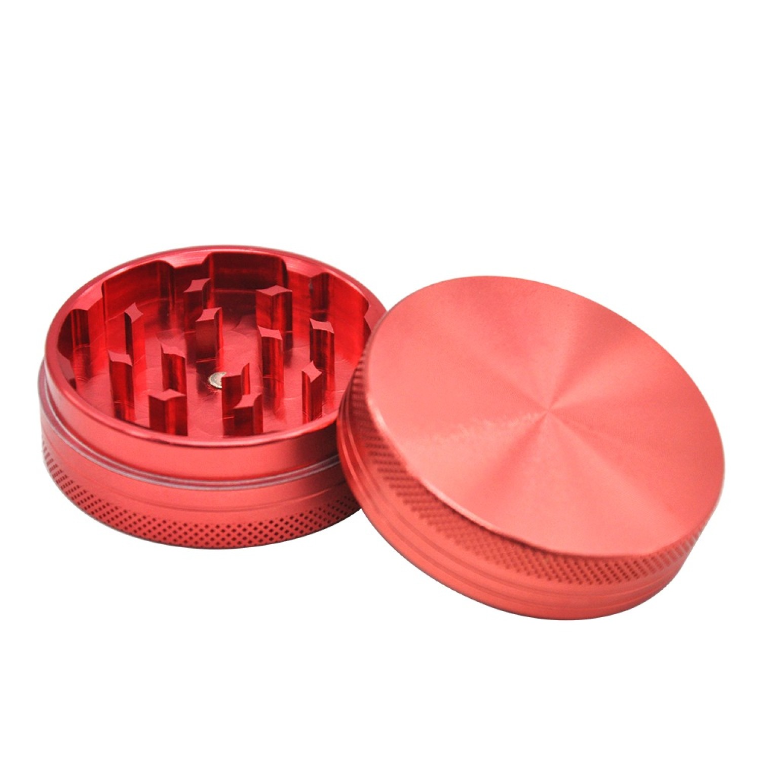 Aluminium Grinder, Verschiedene Farben (ca. ⌀ 50x22mm / 2-teilig) 