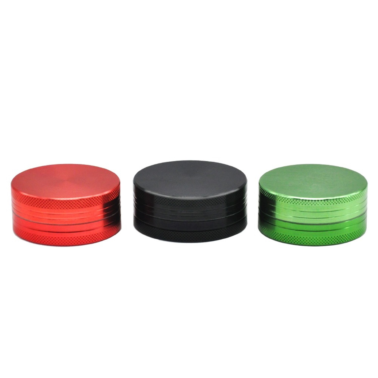 Aluminium Grinder, Verschiedene Farben (ca. ⌀ 50x22mm / 2-teilig) 