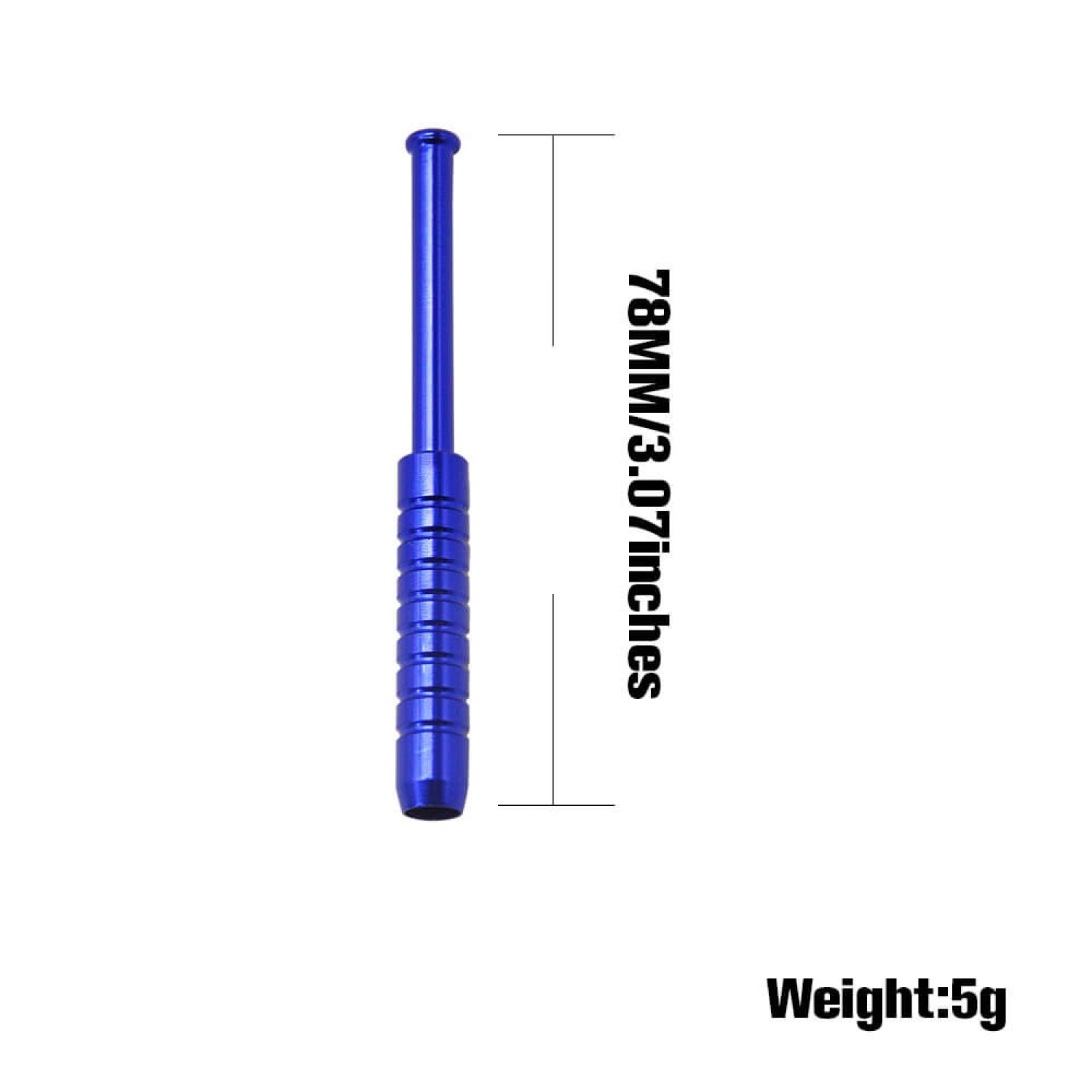Snuff Tube, verschiedene Farben 78 mm, VE-6
