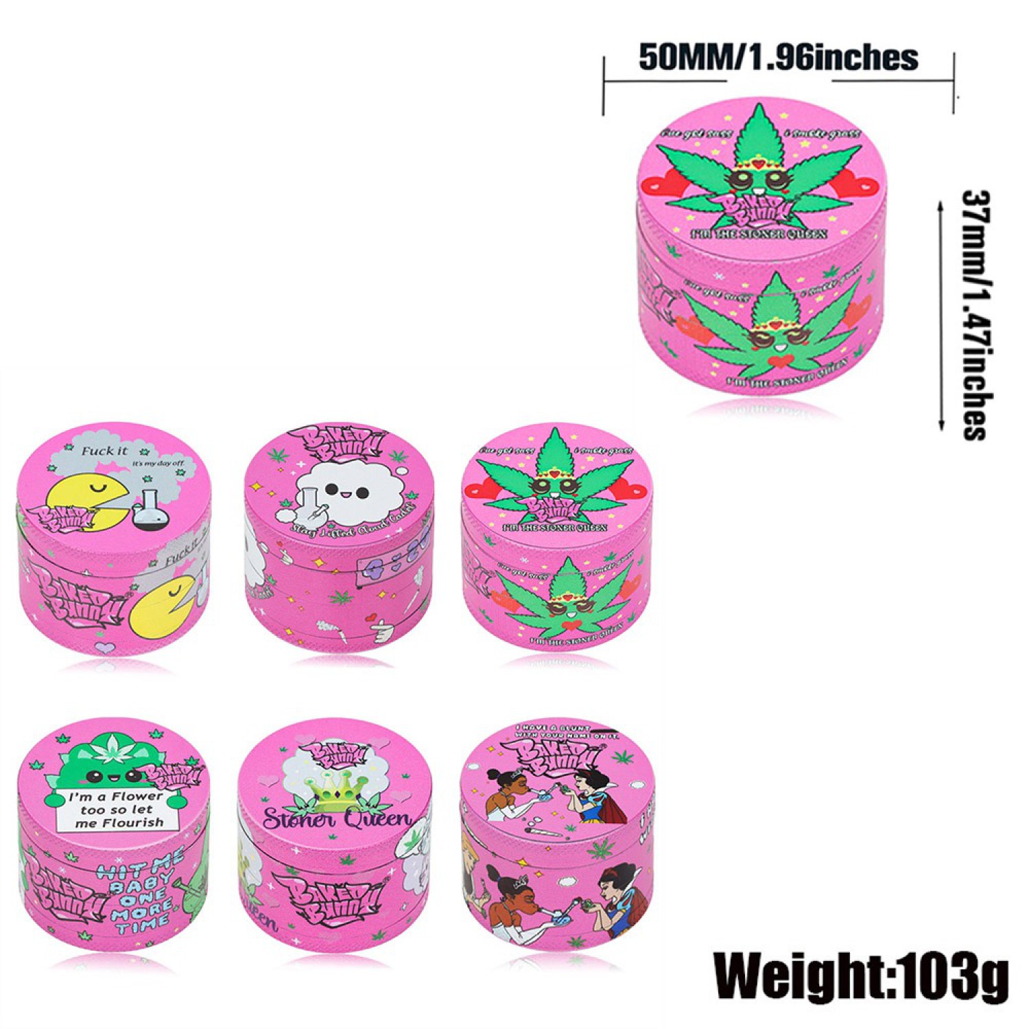 Metal Grinder "Baked Bunny" (⌀50 mm / 4-teilers) VE-12