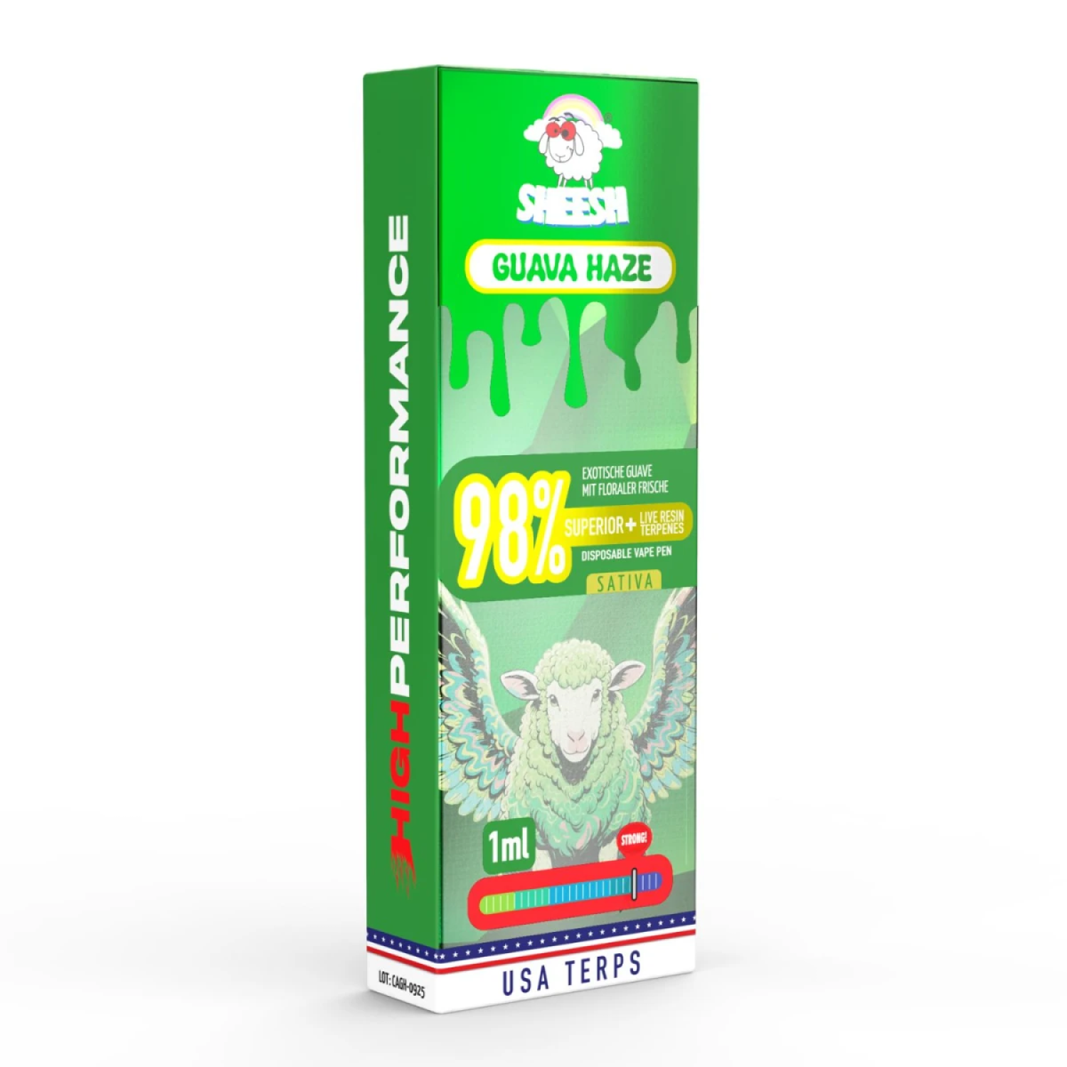 Sheesh 98% Superior Einweg-Vape-Pen "Guava Haze" 1ml