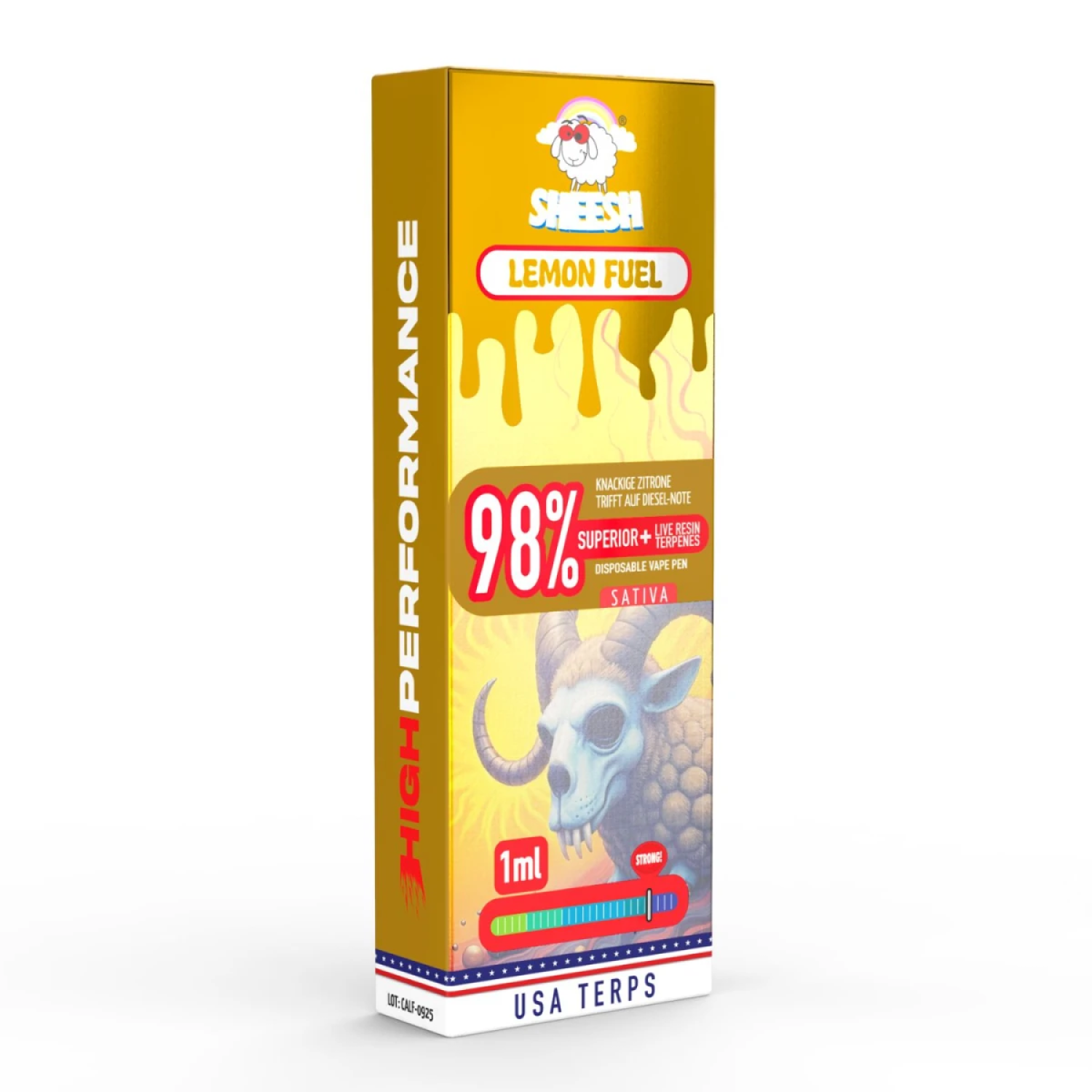 Sheesh 98% Superior Einweg-Vape-Pen "Lemon Fuel" 1ml