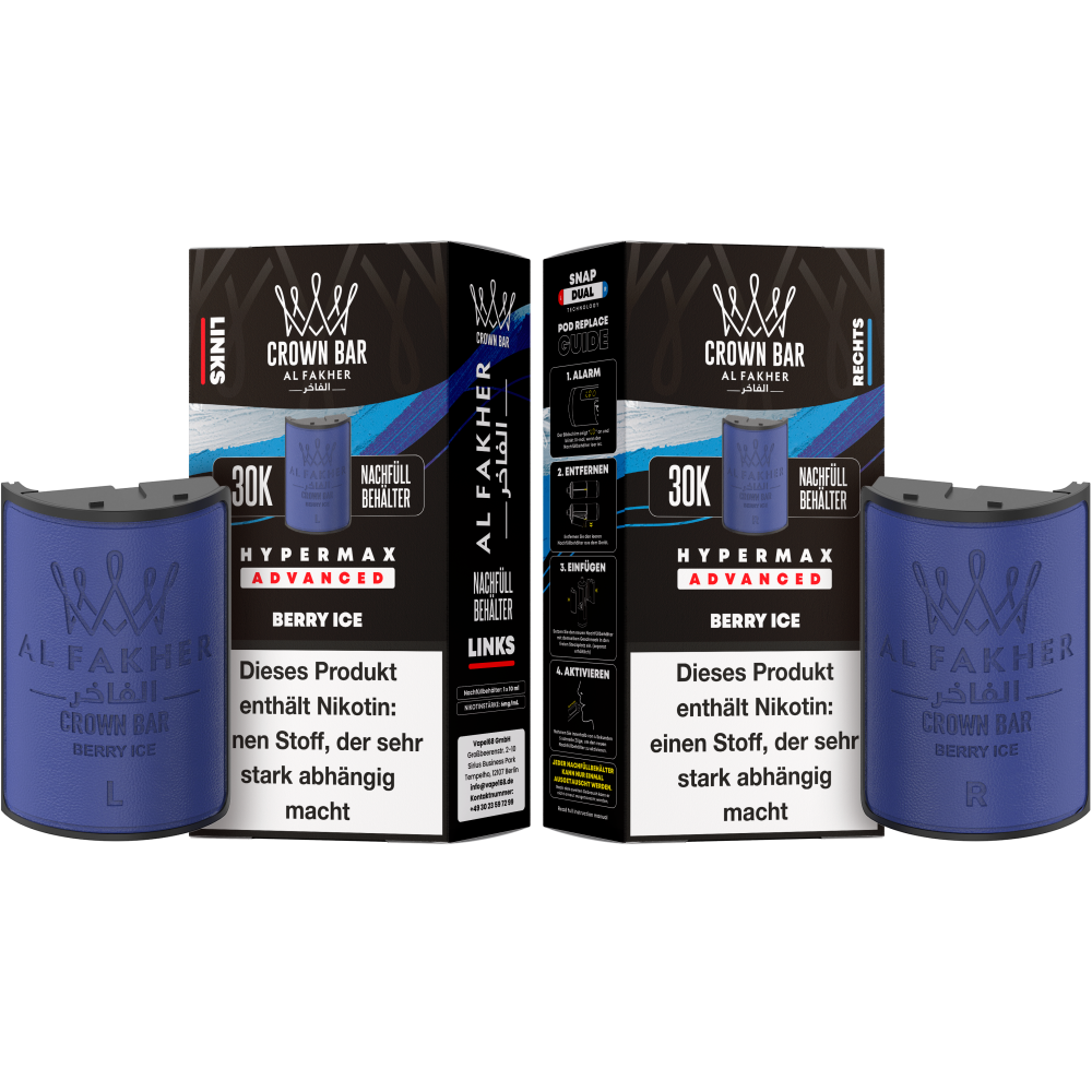 Al Fakher 30K Hypermax "Berry Ice" Prefilled Pod