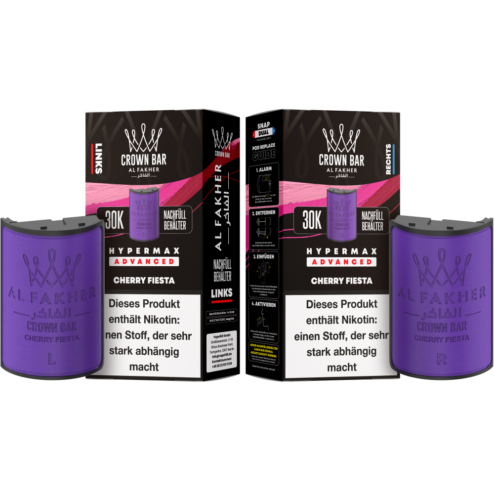 Al Fakher 30K Hypermax "Cherry Fiesta" Prefilled Pod