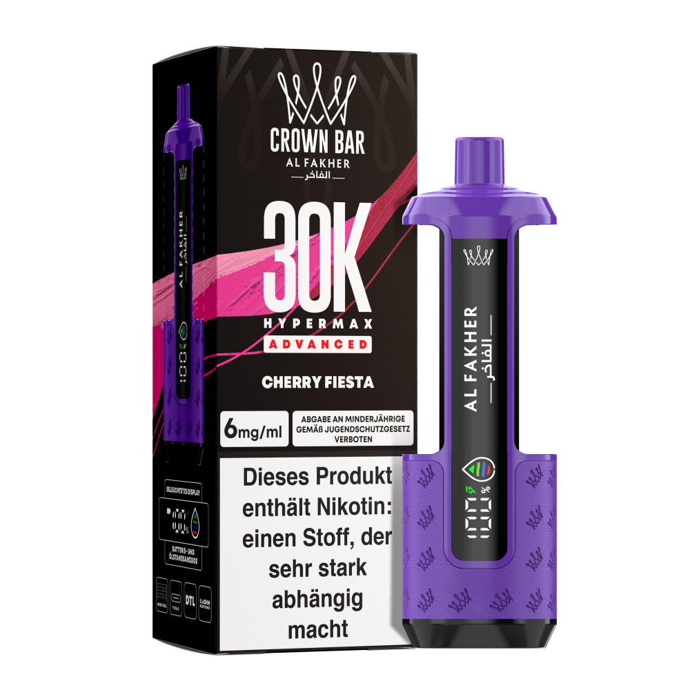 Al Fakher 30K Hypermax "Cherry Fiesta" Gerät