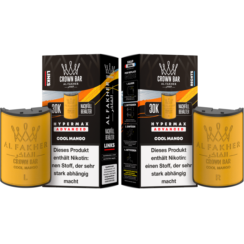 Al Fakher 30K Hypermax "Cool Mango" Prefilled Pod