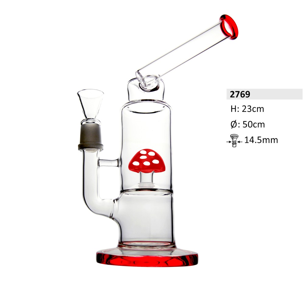 Glasbong mit Perkolator | H: 23cm Schliff: 14,5mm Ø: 50mm