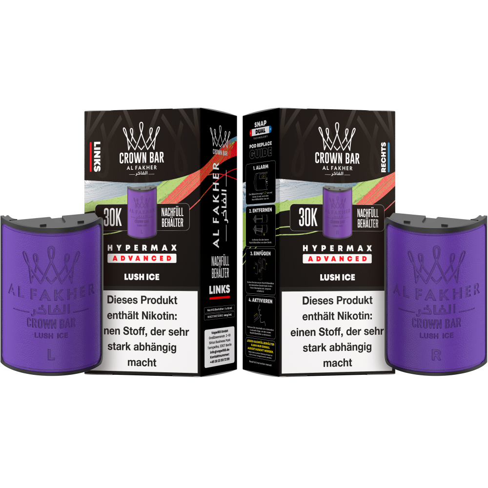 Al Fakher 30K Hypermax "Lush Ice" Prefilled Pod