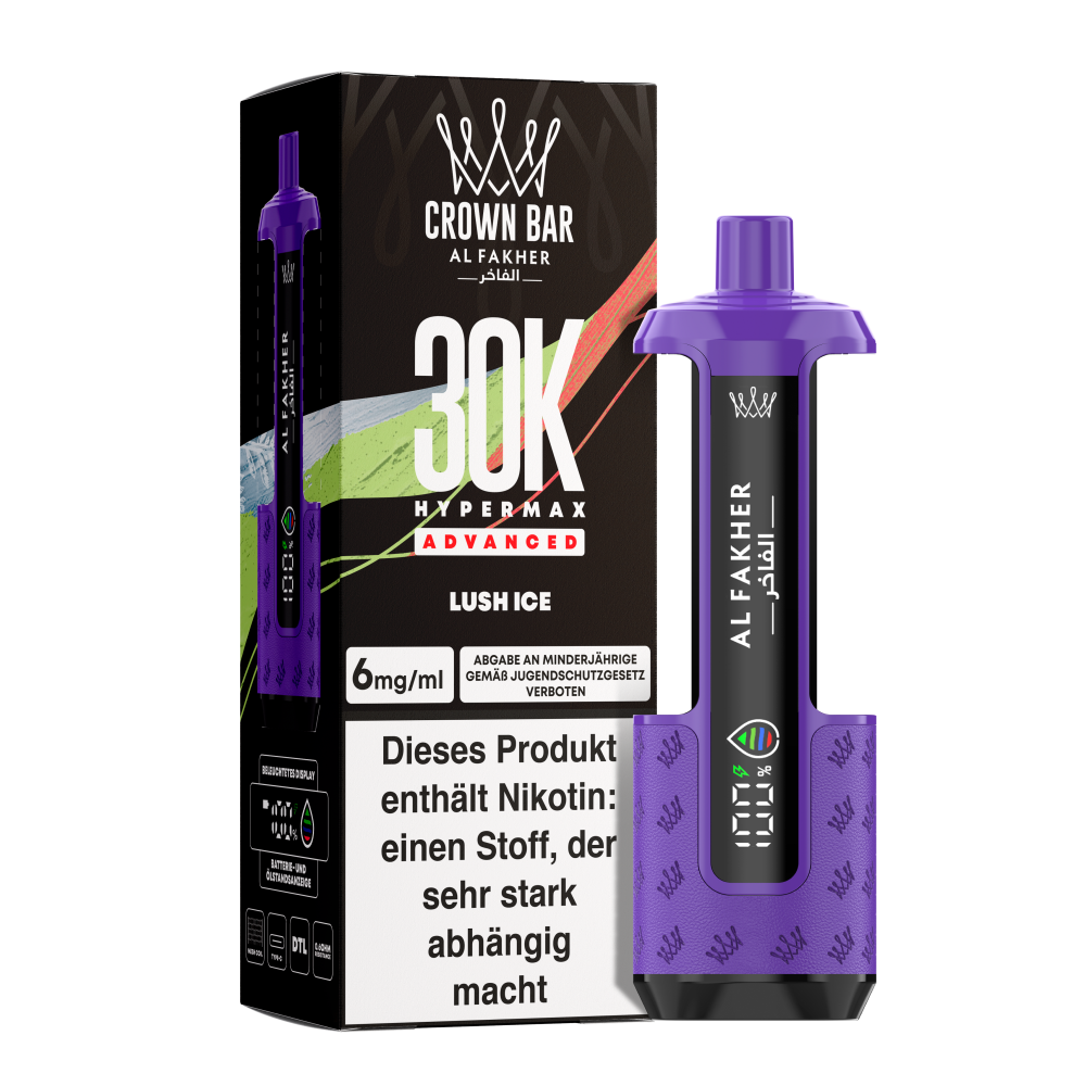 Al Fakher 30K Hypermax "Lush Ice" Gerät