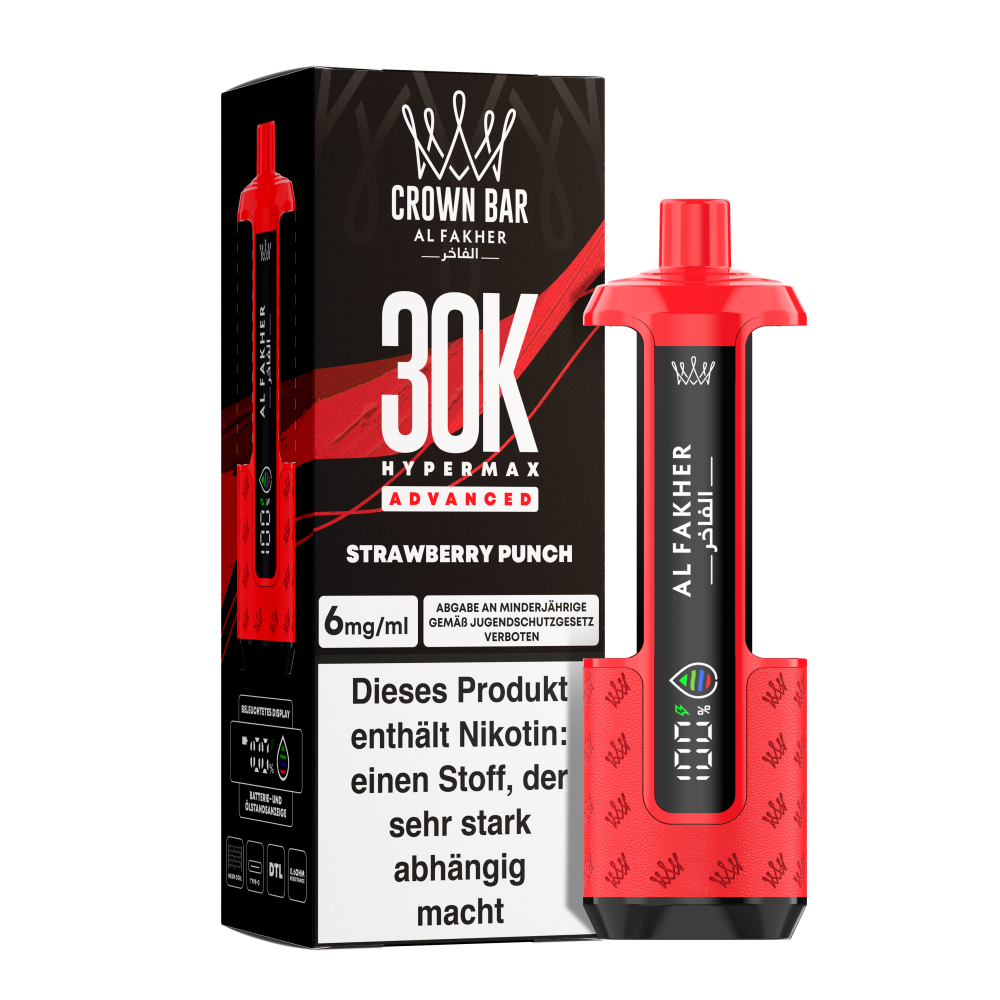 Al Fakher 30K Hypermax "Strawberry Punch" Gerät