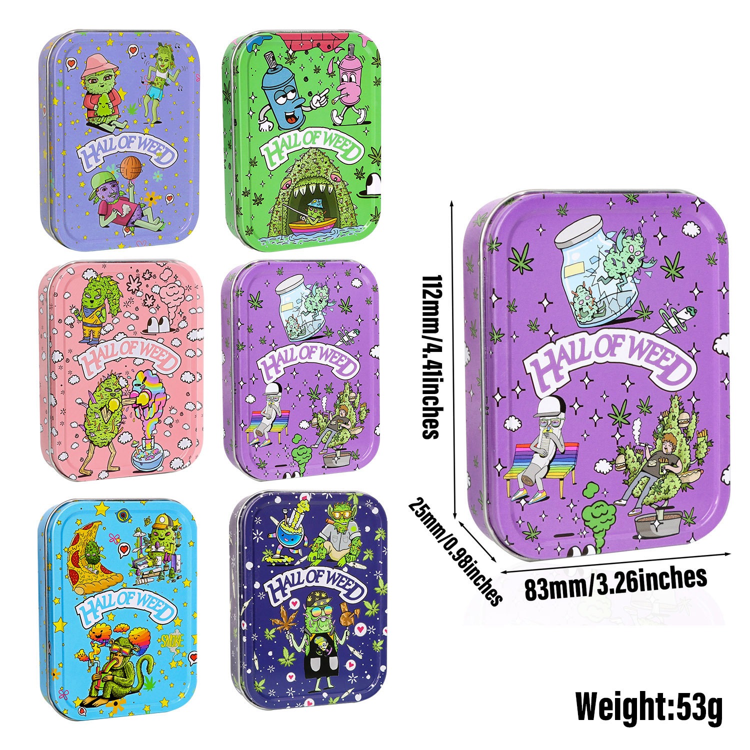 Metall Joint Etui 'Hall of Weed' | VE-12