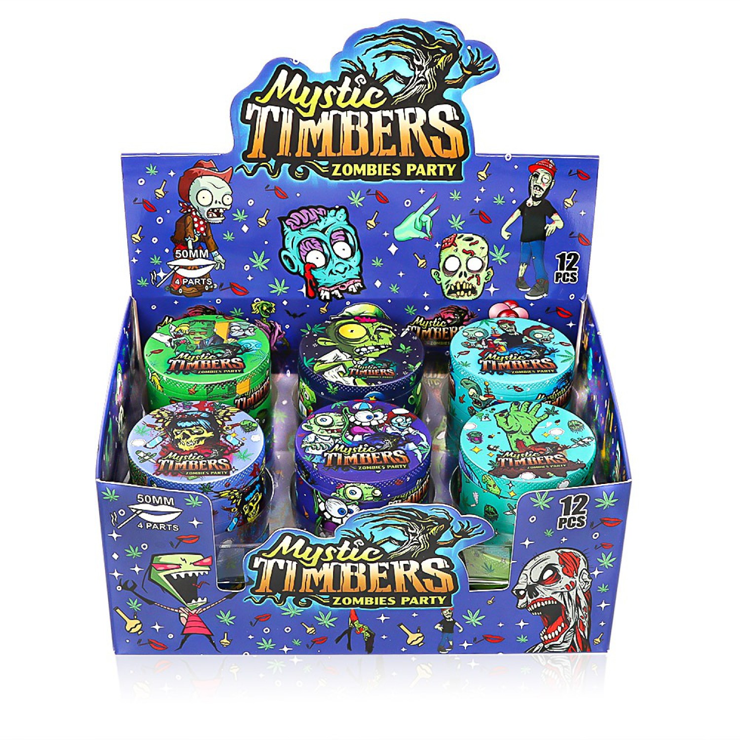 Metal Grinder "Mystic Timbers" (⌀50 mm / 4-teilers) VE-12