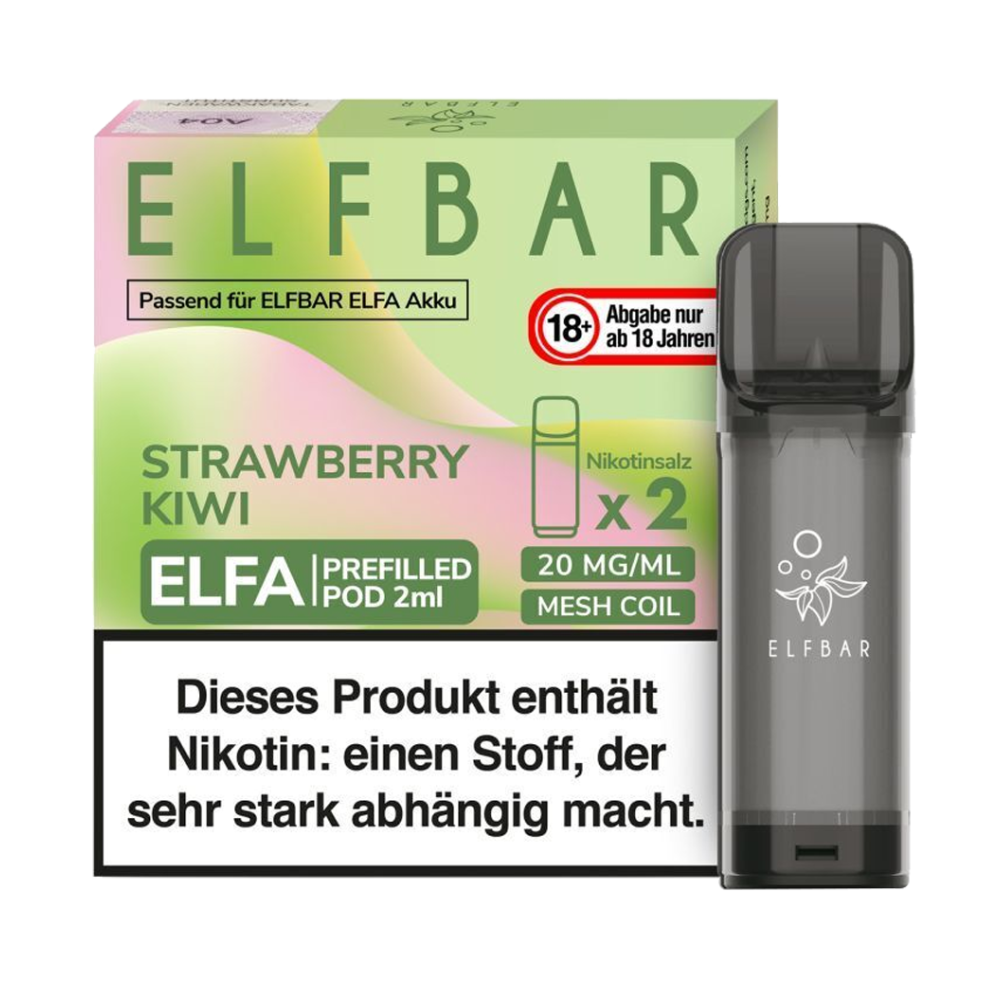 ELFBAR ELFA Pod Strawberry Kiwi 2x2ml, 20mg