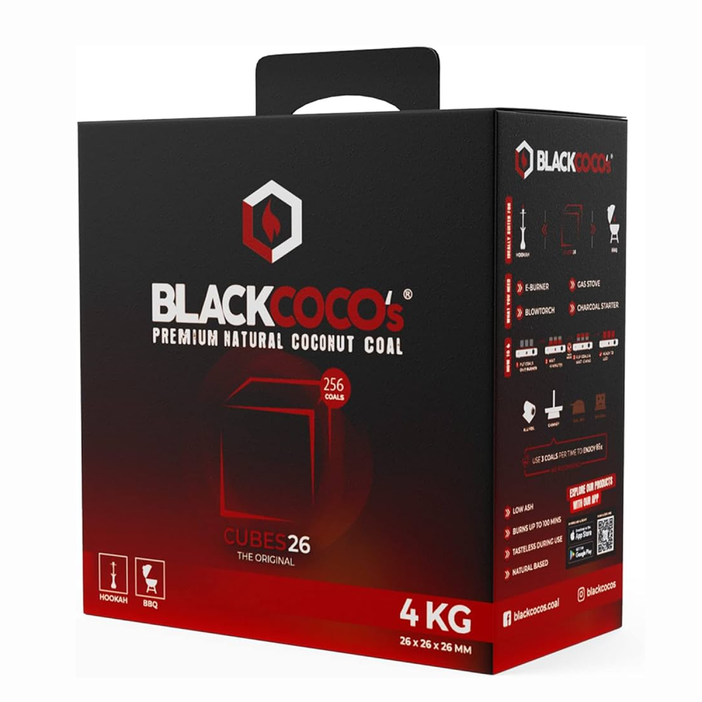 Black Cocos  Kohle 4Kg 26 x 26 x 26cmCompactbox