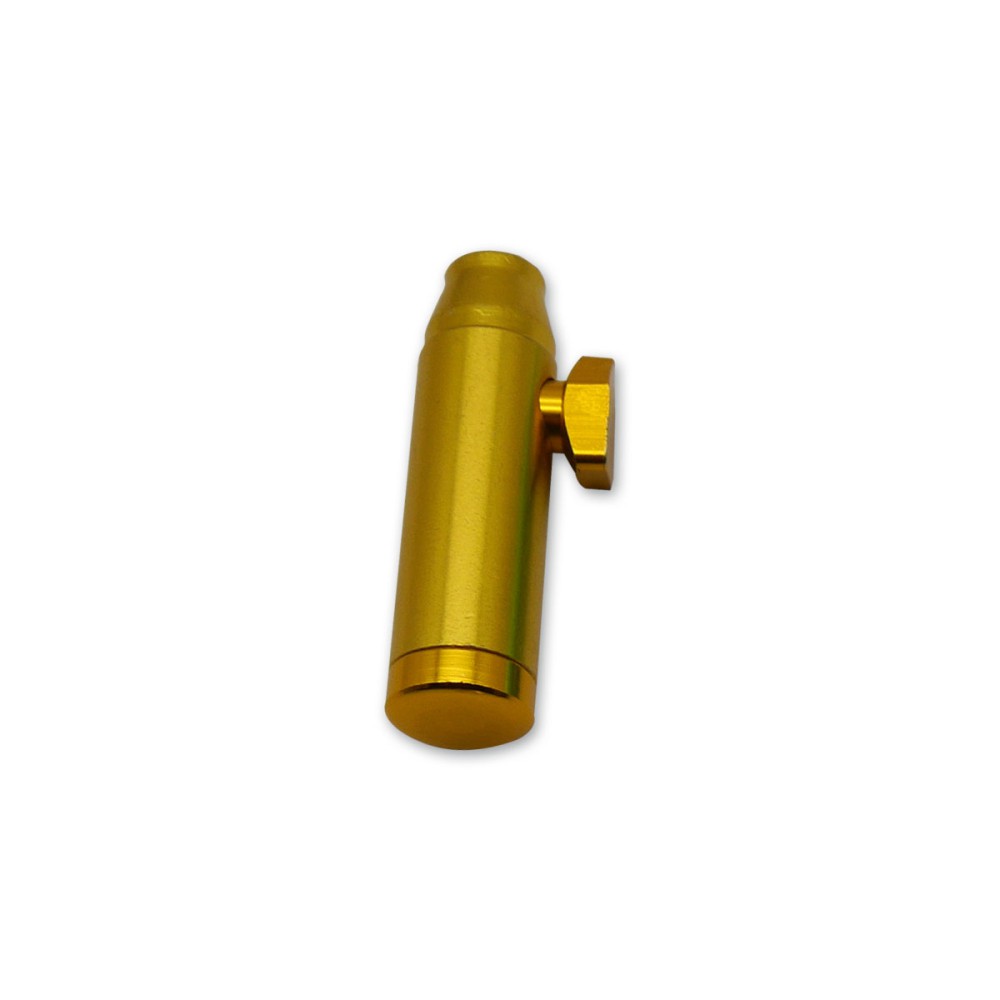 Aluminium Dosierer/Sniffer,  Gold 5,2cm.