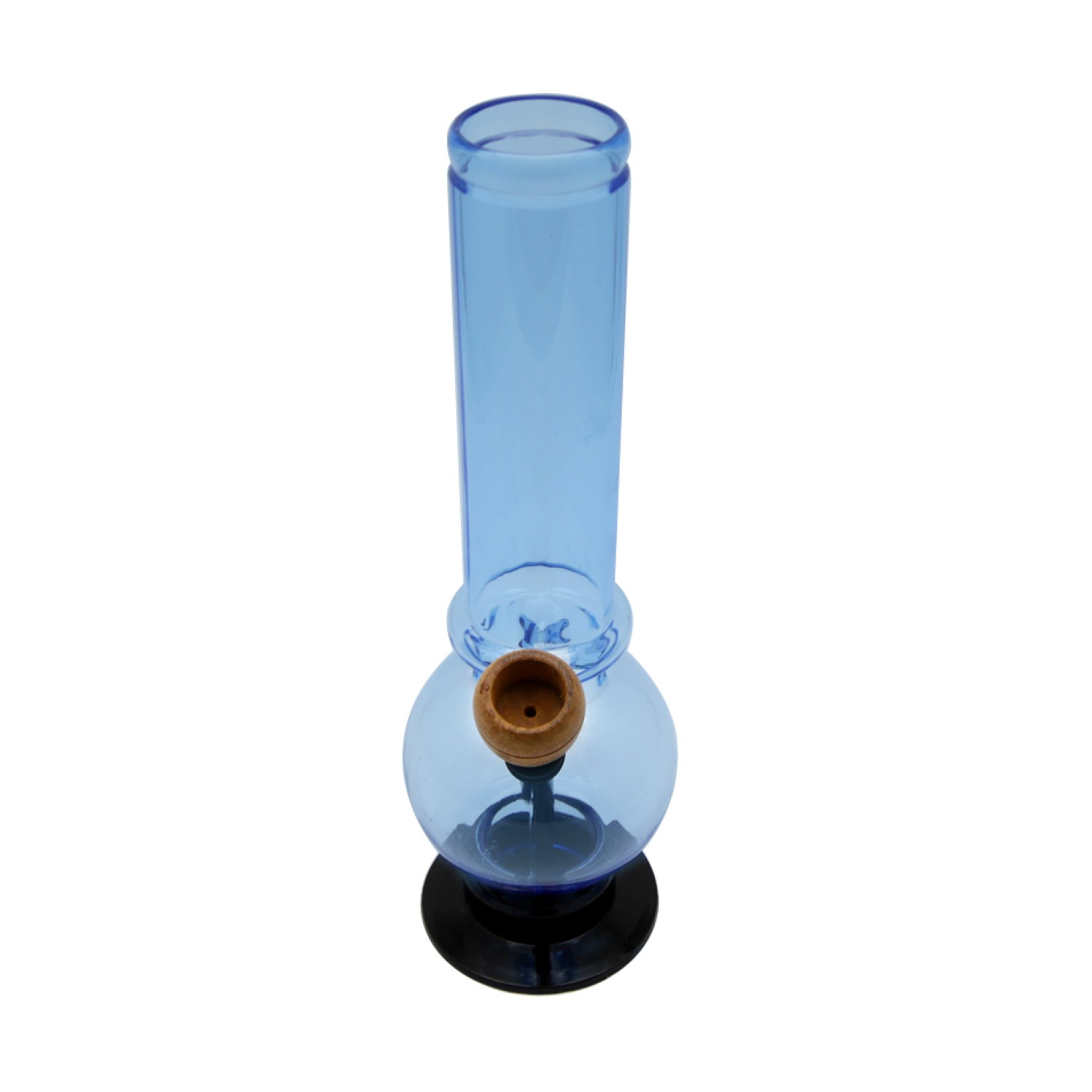 Acryl Eisbong, hellblau mit Holzkopf, Höhe: 26 cm, Ø: 40 mm