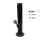 Acryl-Bong mit Holzkopf, Schwarz Farbe, ca. Ø 40 mm, 26 cm hoch