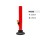 Acryl-Bong rot gerade mit Gummifuß, ca. Ø 25 mm, 20 cm hoch
