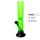 Acryl ice bong Gerade Grün mit Holz Kopf & mit Gummifuß, ca. Ø: 50 mm, H: 32 cm