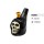 Keramik Bong Skull Form Schwarz / Weiß mit Holz-Kopf, ca. Ø: 70mm, H: 12cm