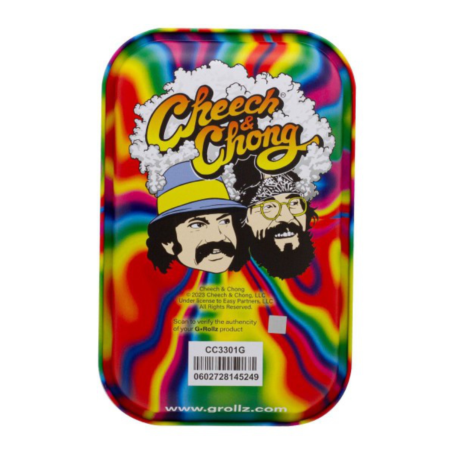 G-Rollz | Cheech & Chong „Trippy“ mittelgroßes Tablett 17,5 x 27,5 cm