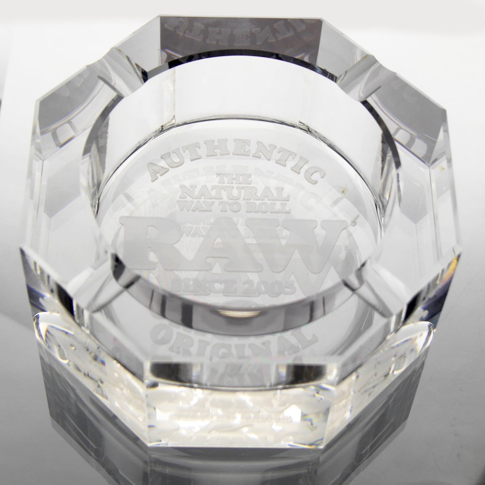 RAW - Crystal Glas Aschenbecher | Ø11,5cm