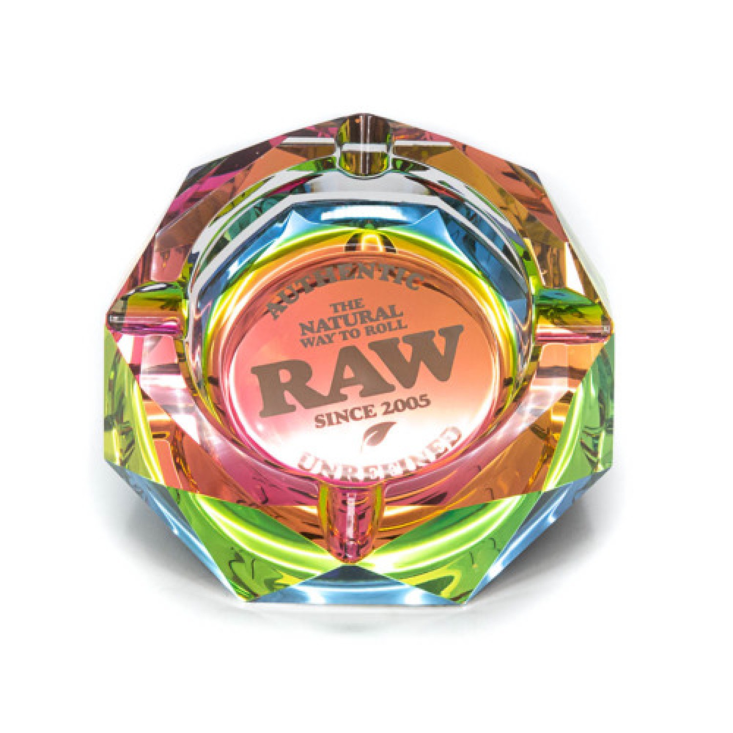 RAW - Rainbow Glas Aschenbecher | Ø11,5cm