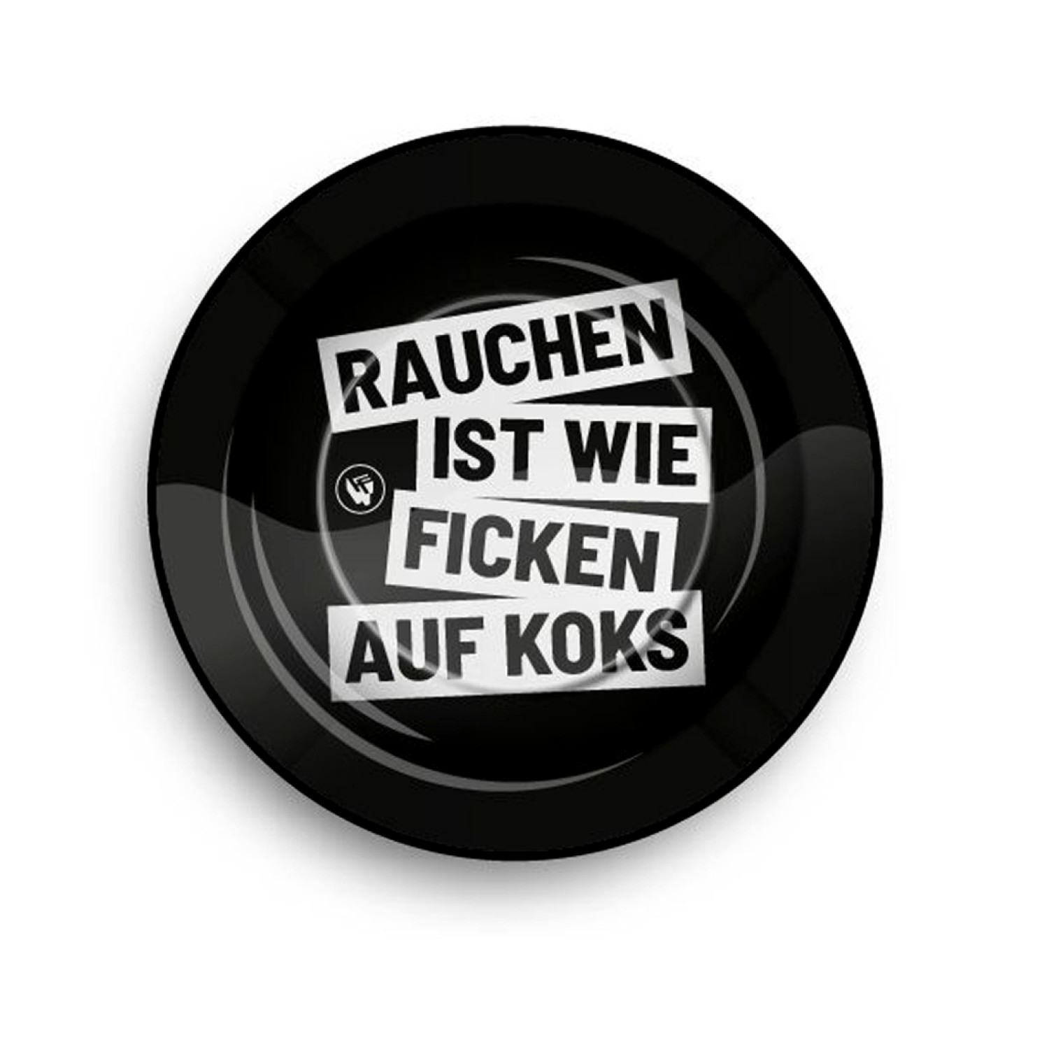 FIRE-FLOW™ Metal Ashtray Rauchen Saufen Rumhuren, Ø: 14 cm | VE: 6 Stück