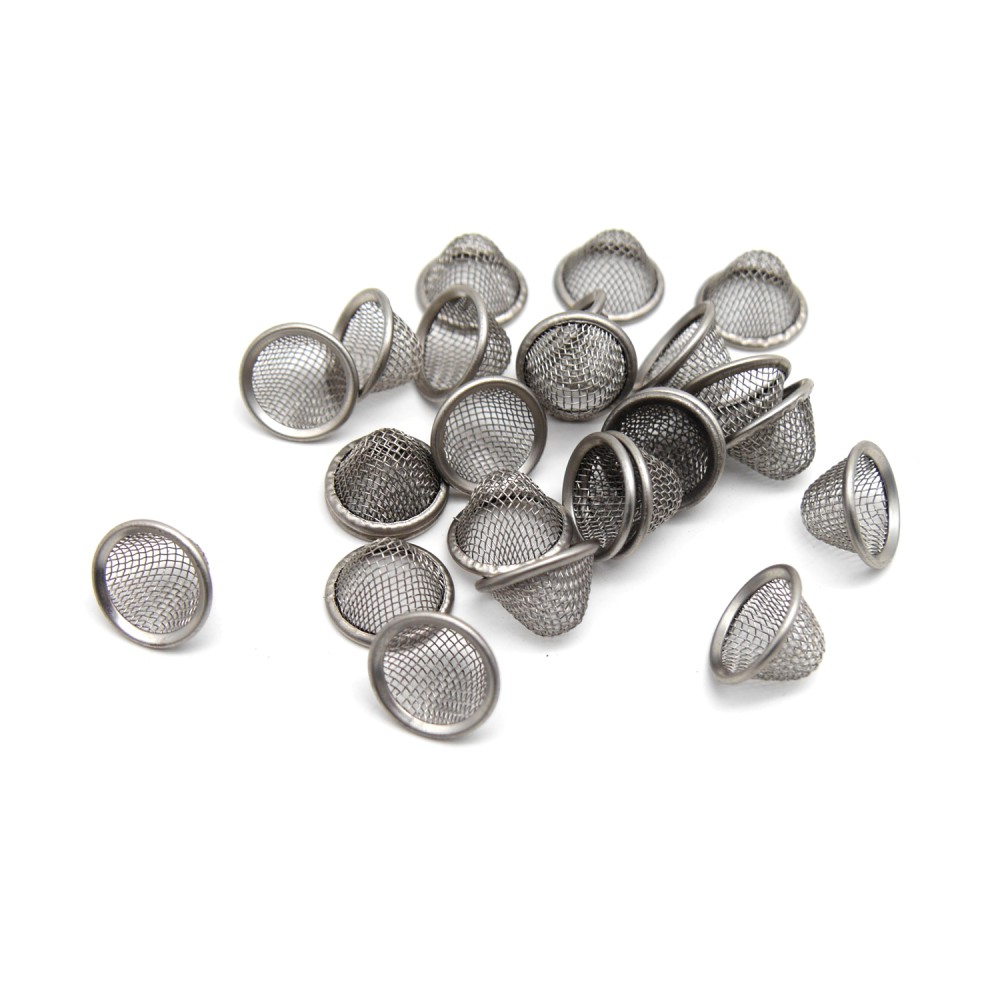 Edelstahl Schüssel Siebe mit Rand, Größe: 15 mm, Packung mit 100 Stück