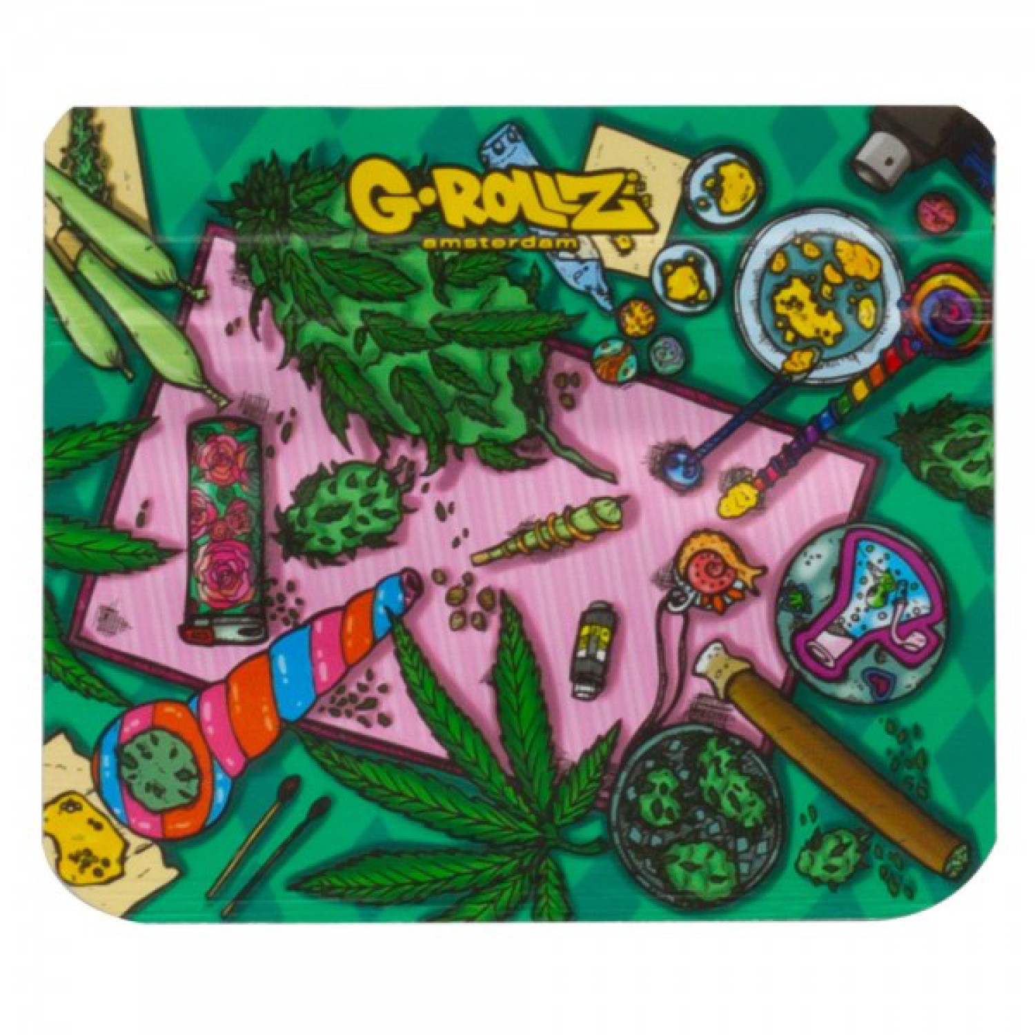 G-Rollz | 'Amsterdam Picnic' 70x60mm Smellproof Bags - 10pcs in Display