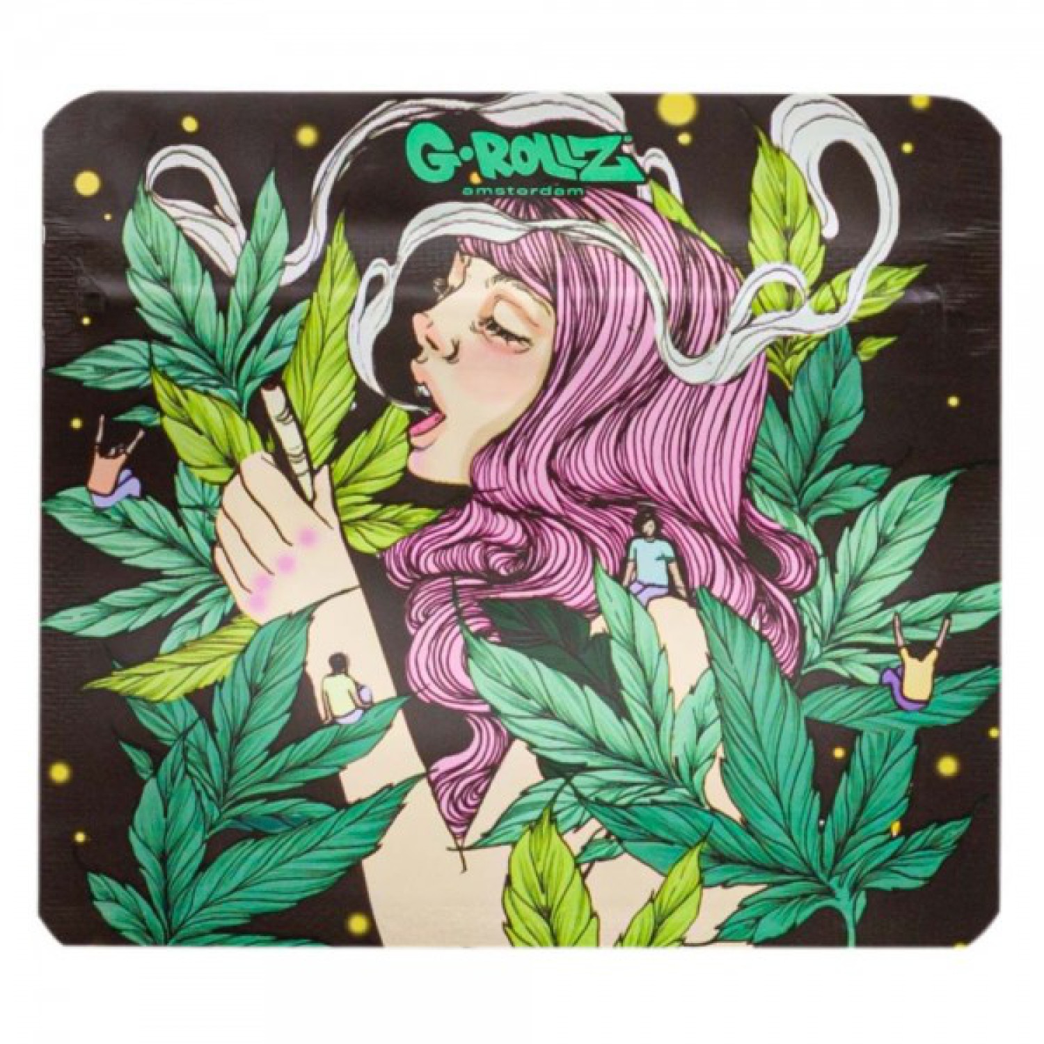 G-Rollz | 'Smoking Girl' Smell Proof Bags 90 x 80mm - 10pcs in Display