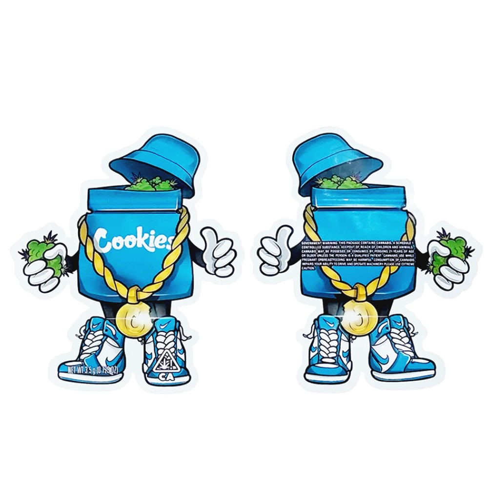 Mylar-Beutel "COOKIES" (Cali Pack) mit Zipper, 3,5 g – VE-100