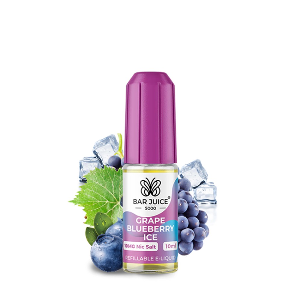 Bar Juice | Grape Blueberry Ice 10mg Nic Salz Liquid - 10ml